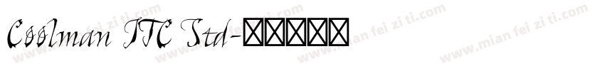 Coolman ITC Std字体转换